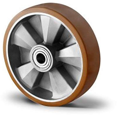 Polyurethan Lenkrad 200 mm Bohrung 20 mit Kugellager für Hubwagen (200-20-60)