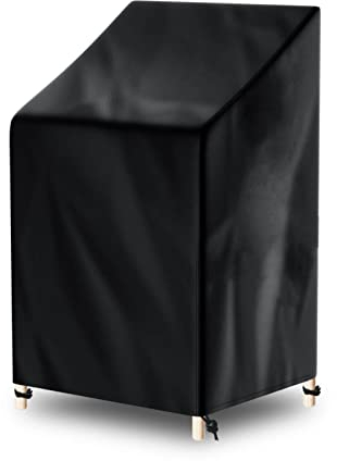 AWNIC Garden Chair Covers Waterproof 65x75x120/85cm, 420D Oxford Fabric Patio Stacking Chair Covers for Outdoor Chairs Storage Waterproof Windproof Tear Resistant Anti-UV
