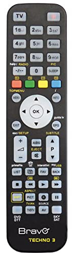 1PEZZO TELECOMANDO PROGRAMMABILE TECHNO 3