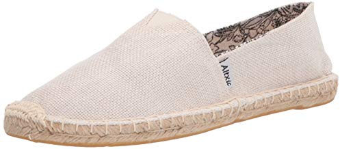 Altxic Herren Comfort Canvas Slip auf Espadrilles Flat Weiß 41 EU