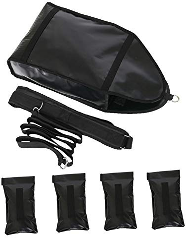 NAIZEA Verstellbare Gewichtsschlittentrainer, Sandsack Schlitten Trainer Widerstand Schlitten Trainer für Sprinter Speed Training Indoor mit 4 Gewichts-Sandsäcken 4,5-18,1 kg (Schlitten)