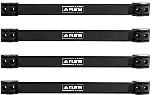 ARES 62038-4-teiliges Magnetleisten-Set, 35,6 cm (14 Zoll) – Befestigungsklammern und Schrauben im Lieferumfang enthalten – 9,1 kg Tragkraft pro Stange