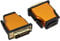AAOTOKK Aluminum Alloy Shell Bi Directional DVI-D (24+1) Male to HDMI Female Adapter Support 1080P,3D for TV Box,Blu-ray,Computer,Desktop,Laptop,Monitor,Projector(2-Pack/Orange)