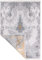 Fashion4Home Teppich Läufer - Tepiche für Wohnzimmer, Schlafzimmer, Küche, Kinderzimmer, Badezimmer - Boho Kelim - Läufer Flur, Abstract-Grau-Gold, Größe: 140x200 cm