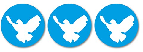 PREMIUM Aufkleber Peace Sticker Friedenstaube Set Auto Vespa Camper Wohnmobil Motorrad Waschanlagenfest Witterungs- und UV-beständig