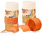NICROHOME Geburtstagsfeier-Dekorationen, 8 Rollen Krepppapier-Luftschlangen mit Retro-Orange-Blumenmuster für Verlobung, rustikale Hochzeit, Brautparty, Geburtstagsfeier, Babypartys