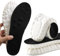 Solette in Memory Foam con supporto per l'arco plantare per donne e uomini, inserti per scarpe da ginnastica, scarpe sportive e stivali, traspiranti e ammortizzanti(37.5/38 EU,Nero)