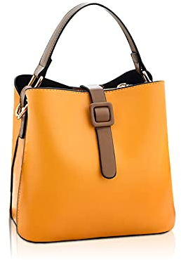 ADITAM Beuteltasche für Damen Handtaschen & Umhängetaschen Mode Damen Umhängetasche PU-Leder Top Griff Clutch Bag mit 2 Schultergurten Double The Comfort