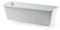 CABLEPELADO Jardinera plástico, Jardinera para balcón, Macetero Rectangular, Maceta Rectangular, Apto balcón, jardín, Patio, Interior o Exterior (Blanca, 50 cm)