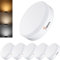 BHMAOYN GX53 LED Reflektorlampe 9W,3-Stufen Einstellbare Farbtemperatur über Druckschalter,Dimmbare Lichtfarbe ohne Fernbedienung,3000K-4000K-6000K,3-Farbiger 3-in-1 Gx53 Disc Strahler,6 Set