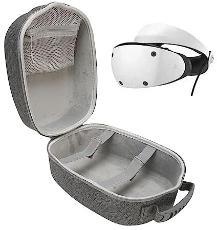 Hartschalen-Tragetasche für PS VR2-Headset, Tragbare Anti-Fall-Eva-Hartschale mit Weichem Futter, Mehrfacher Schutz, Große Kapazität, Reisetasche, Aufbewahrungstasche für