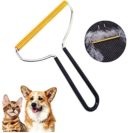 Carpet Scraper Tool - Carpet Rake and Comb - Cat & Dog Hair Remover and Pro Lint Cleaner - Fuzz Remover Fluff Shaver for Clothes - Carpet Brush for Pet Hair & Dust