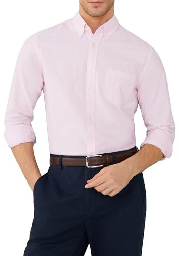 Hackett London Herren Parachute Belt Shirt, Pink (College Pink), M