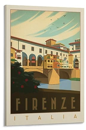 Retro-Poster Weltreise, Italia, Druck, Fotokunst, Malerei, Leinwand, Poster, Heimdekoration, Poster, 40 x 60 cm
