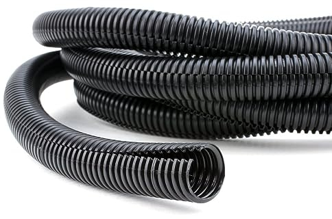 Wellrohr Geschlitzt, Kabelschutz Schutz Rohr Geschlitzt Flexibles Wellrohr Marderschutz Leerrohr Kabelschutz Kabelmantel Indurchmesser Ø7mm, Lange 50m