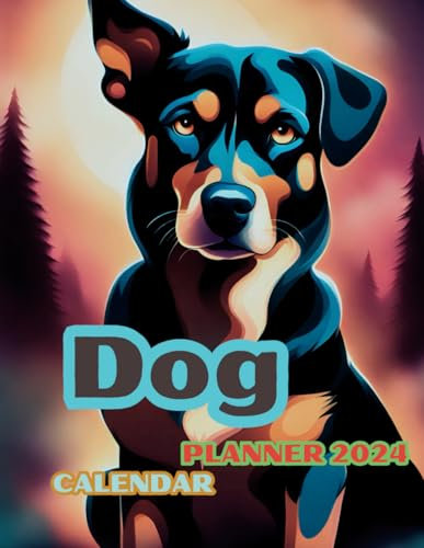 Dog Calendar Planner 2024
