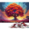 Puzzle da 1000 pezzi Puzzle con albero maestoso per adulti e bambini Puzzle in cartone Puzzle sostenibile per adulti Puzzle per famiglie o bambini 1000 pezzi （26x38 cm）