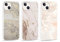 Foonary 3 Stück Hülle für Apple iPhone 15 6,1, Handyhülle mit Muster Mädchen Aesthetic Marmor Muster Motiv Design Slim Case, Silikon Stoßfest Schutzhülle Cover für iPhone 15, Marmor 03