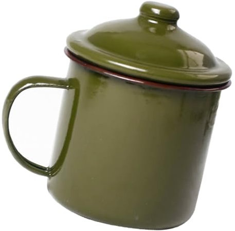 TOPBATHY Mug Smaltata Vintage Enamel Tazza Portatile Per e Tè Base Stabile Facile Da Per Ristoranti Uffici e Uso