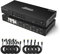 TESmart HDMI KVM Switch 4 PC 2 Monitore, 4 Port 4K60Hz KVM-Switches mit EDID, Audio, Unterstützt Kaskadierung für Quad-Monitor durch DCCI, USB2.0 für Scanner Drucker, Hotkey Umschalter mit Kabel