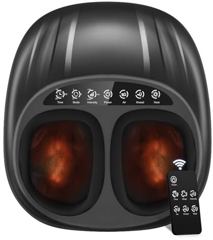 Foot Massager with Heat, WERTYI Shiatsu Feet Massager Deep Kneading, Compression, Multi Modes Settings, Remote Control, Present for Men Women