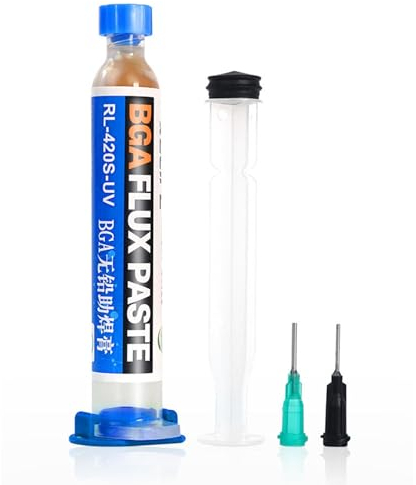 Okaywork SMD Flussanti per Saldatura, No-clean BGA Flussanti per Saldatura, Senza Piombo Flussante Saldatura, Pasta Saldante, 10mL Siringanti per Saldatura, per PCB SMD BGA PGA Elettronica Saldante
