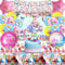 Kit Compleanno Alic - 50 Pcs Decorazioni Party, Set Palloncini, Addobbi Festa, Tovaglia e Sfondo Tema Alic