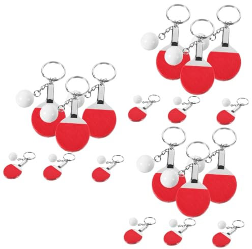 Mipcase Lot De 3 Porte-clés Décoratifs Pour Tennis De Table Accessoires De Sport Pour Garçons 6 Pièces X 3