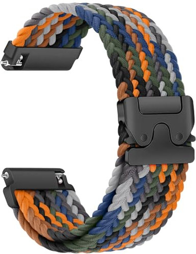 Geflochtenes Armband für Samsung Galaxy Watch 7/6/5/4 40mm 44mm/Watch 4 6 Classic 47mm 43mm 46mm 42mm/5 Pro 45mm/3 41mm/FE/Active 2 Damen/Herren,Uhrenarmband 20mm Nylon Band für Garmin Vivoactive 5/3
