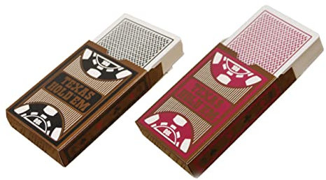 FELTECHELECTR 1 Satz wasserdichte Spielkarten Standard-Pokerkarten Bolzen-PVC Wasserdichtes Spielkartendeck Poker-Kartenspiele große wasserfeste PVC-