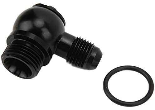 ORB8 (3/4in UNF) Banjo Bolt Assembly, AN6 Banjo Adapter with Swivel, Low Height Design, Aluminum + Rubber, Resistant, Proof, Precise Machined, Pressure Test Exceeds 50 BAR, Car