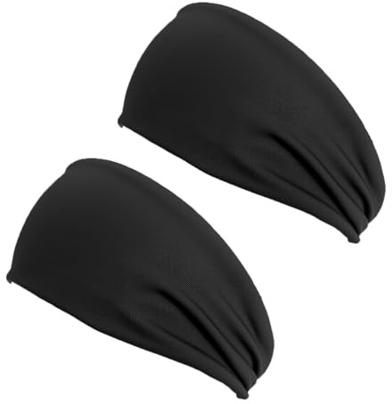 DmDoyy Sport Stirnbänd, Headband Sport, Haarband, Herren Bandana Damen, Für Männer & Frauen - Laufen, Radfahren, Basketball, Yoga, Fitness - Feuchtigkeitsableitendes Workout-Haarband