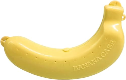 LNYMZD Yellow Banana Storage BPA-Free Outdoor Travel Case, Keep Fresh Banana Keeper and Protector, Cute Banana Carrier Storage Box for Picnic Camping, Food Container Sets Kitchen and Dining