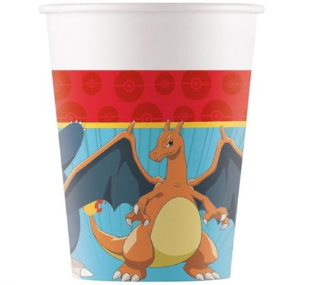 Procos Pappbecher Pokemon, 8 Stück