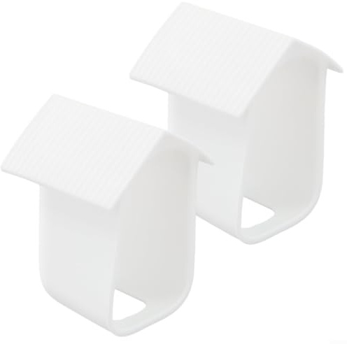 EcoLivzen Silicone Protective Case for Eufy Cam 2C and Cam 2C Pro, 2 PACKs Weatherproof Security Camera Cover with Anti-Scratch Waterproof Design for Outdoor Use (White)