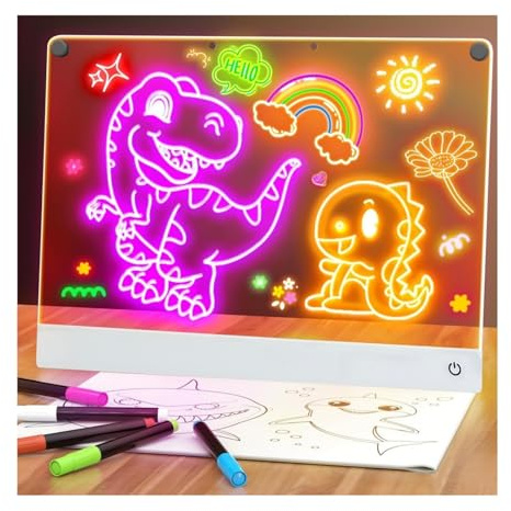 Générique Tablette Lumineuse Dessin –Stimuler l'imagination et créative des Enfants, développement de la motricité Fine, Laissez des Enfants découvrir la Joie de Dessiner