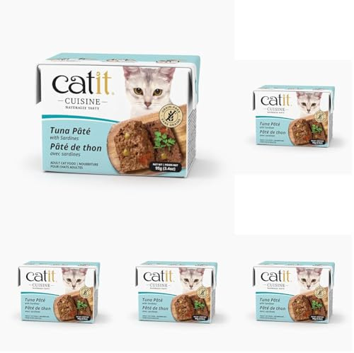 Catit Cuisine Paté, Atún con Sardinas (Paquete de 5)