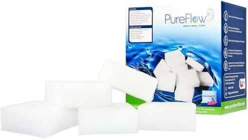 PureFlow Pool Polymerfaserfilter 320g - Hochleistungs 3D Filtersegment für Pools Schwimmbäder Whirlpools Teiche und Aquarien - Ersatz für 25 kg Sand oder Glas - Made in Germany