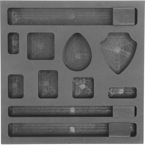 VICASKY Graphit Korrosionsbeständig für Aluminium und Silber mit 11 Löchern Gussform und Vielseitig Einsetzbar für Metallschmelzguss und Barrenherstellung