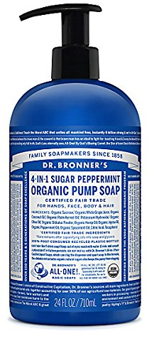 Dr. Bronner's Shikakai Seife Grüne Minze-Pfefferminze 709 ml