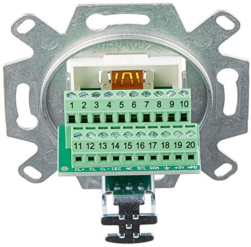 Rutenbeck 17010553 Anschlussdose 1-Fach, KM-HDMI Up 0 rw