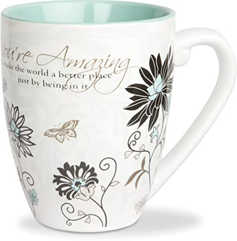 Pavilion Gift Company Mark My Words You're Amazing Ceramic Mug, 20-Ounce