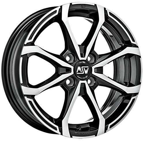 MSW mswx4 schwarz, bearbeitet Face 5 x 15 ET38 4 x 100 Hub Bohrung 60,1 Legierung Felgen