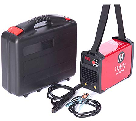 TIGMIG Saldatrice Inverter Ad Elettrodo MMA, Fino a 200 Ampere, Con Funzione TIG LIFT, Modello TM 200 PVC, Tecnologia IGBT, Stick, Assistenza e Garanzia Italia