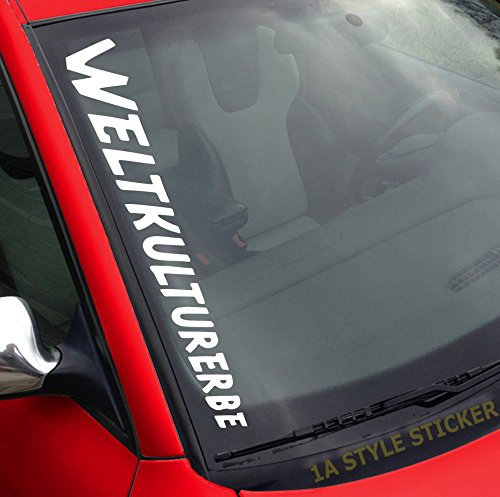 1A Style Sticker Weltkulturerbe Autoaufkleber Frontscheibenaufkleber wähle aus über 26 Farben