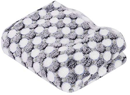 ITODA Schlafdecke Flanell Hundedecke Katzendecke Ultraweiche Decke für Welpen Hunde Katze Haustiere Fleecedecke Waschbare Zuhause Reise Haustierdecke Schwarz Kissen Unterlage für Auto Sofa Bett