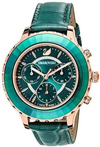 Swarovski pour Femme Analogique Quartz Montre avec Bracelet en Cuir 5452498