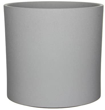 Mica Decorations Era Blumentopf, Keramik, rund, grau, 31 x Ø 32,5 cm – Pflanztopf
