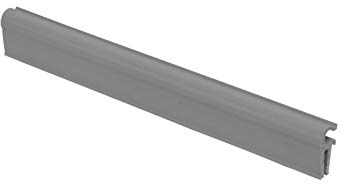 Thermoplast® ENDCLIPS Befestigungsclips Klemmschienen für Sichtschutzstreifen 19cm x 10 Stk Grau RAL 7040