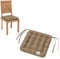 HAVE A SEAT Luxury - Sitzkissen 40x40 cm (6 St.) - bequemes Stuhlkissen, orthopädisch, waschbar bis 95°C, Trockner geeignet, farbecht - Made in Germany - (40x40 cm - 6er Set, Goldbraun)